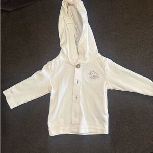 Carter’s Baby Hoodie 3 Months Cream Cotton Button-Up Jacket